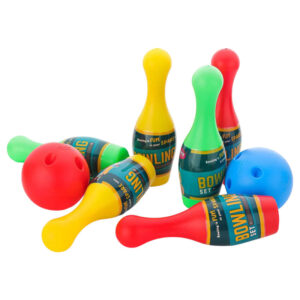 Aditi Kids Indoor Bowling Set with Colorful Pins & Soft Balls