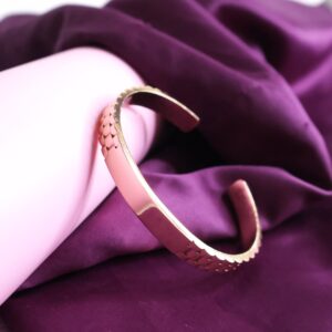 Custom Rose Gold-Plated Bracelet – Personalized Name Engraved Cuff Jewelry Men