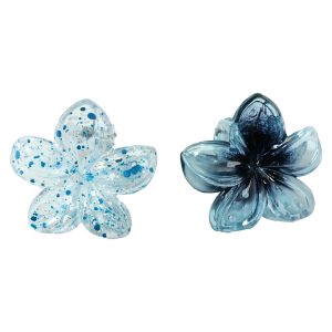 Elegant Floral Design Hair Clip (1 Piece, Mix Color)