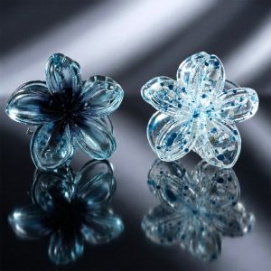 Elegant Floral Design Hair Clip (1 Piece, Mix Color)