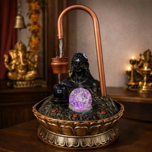 Lord Shiva Shivling LED Water Fountain for Home Temple