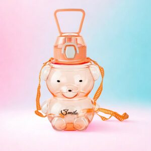 Teddy Cartoon Designer Water Bottle (Mix Color)