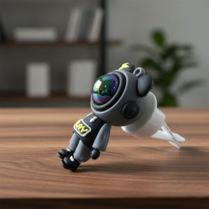 Cute Astronaut Car Air Freshener with Vent Clip (1 Set)