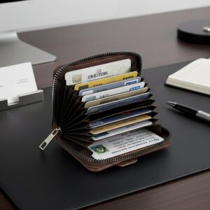 Premium Multipurpose Zip Closure Card Holder Wallet (1 Pc)