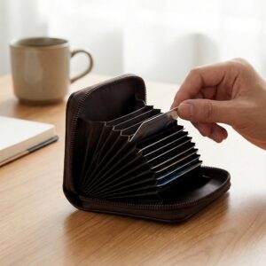 Premium Zip-Around Card Holder Wallet (1 Pc)