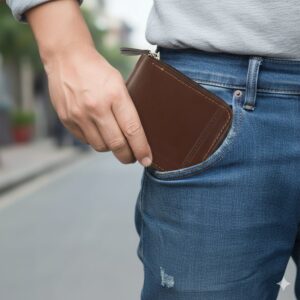 Premium Zip-Around Card Holder Wallet (1 Pc)