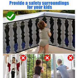 Kids Balcony Safety Net (1 Set,6 Mtr x 90 Cm)