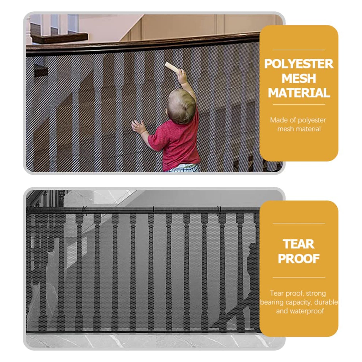Kids Balcony Safety Net (1 Set,6 Mtr x 90 Cm) - Image 5