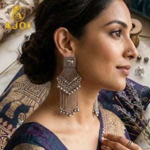 Heritage Silver Elephant Earrings