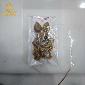 Premium Antique Teardrop Jhumka Earrings with Elegant Traditional Detailing