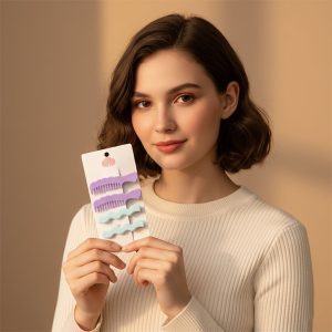 Comb-Shaped Hair Clips Set for Girls & Women – Stylish Hair Pins (4 Pc )