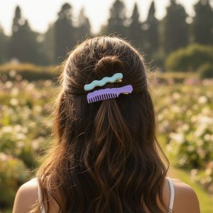 Comb-Shaped Hair Clips Set for Girls & Women – Stylish Hair Pins (4 Pc )