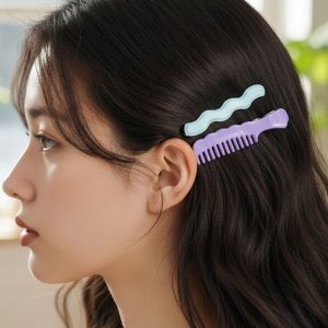 Comb-Shaped Hair Clips Set for Girls & Women – Stylish Hair Pins (4 Pc )