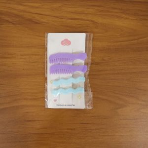 Comb-Shaped Hair Clips Set for Girls & Women – Stylish Hair Pins (4 Pc )