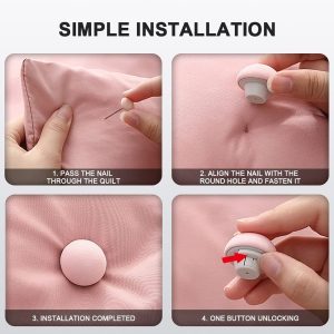 Soft Duvet Button Clip for Bedding & Curtains (1 Pc)