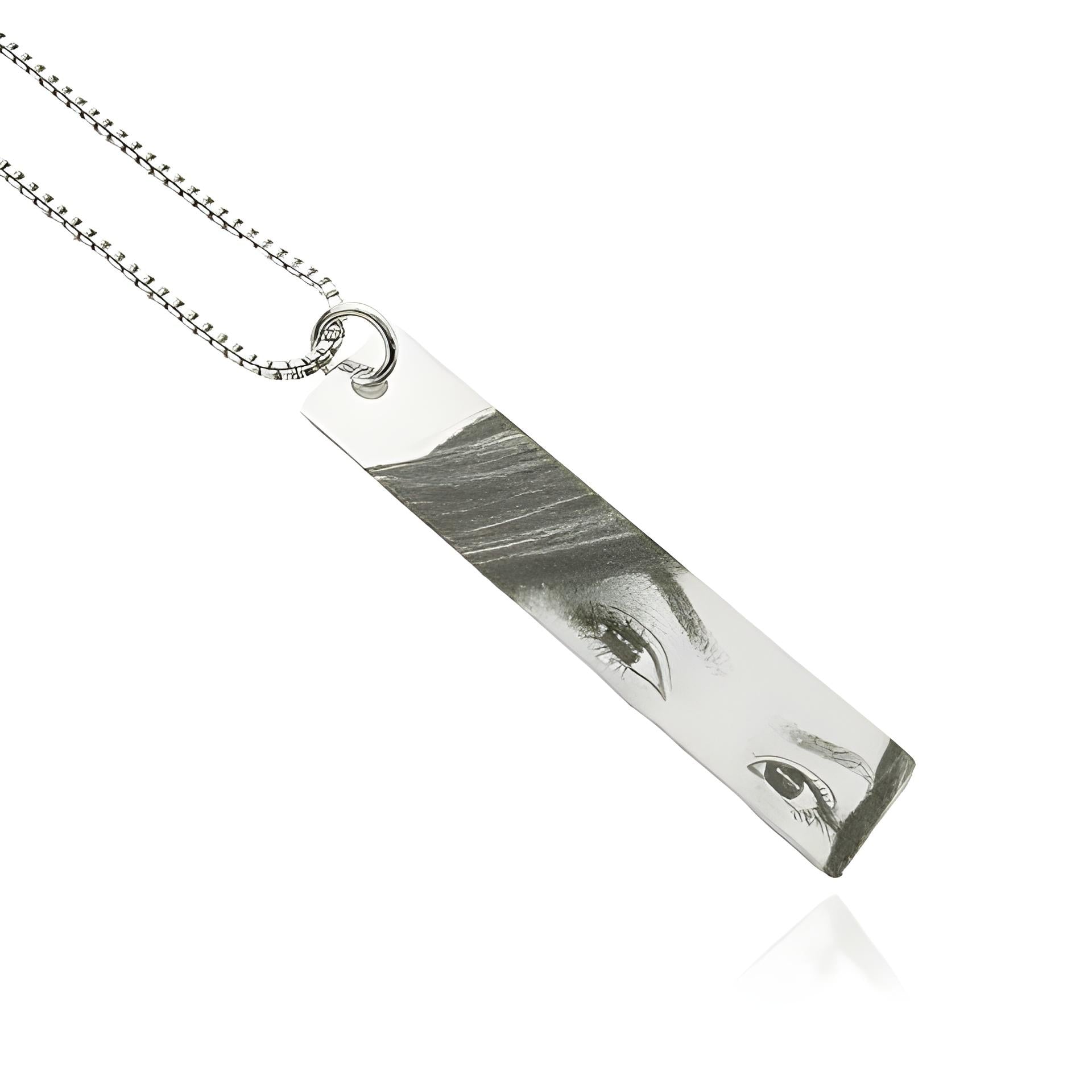 Custom Engraved Eye Pendant Necklace Personalized Jewelry for Women