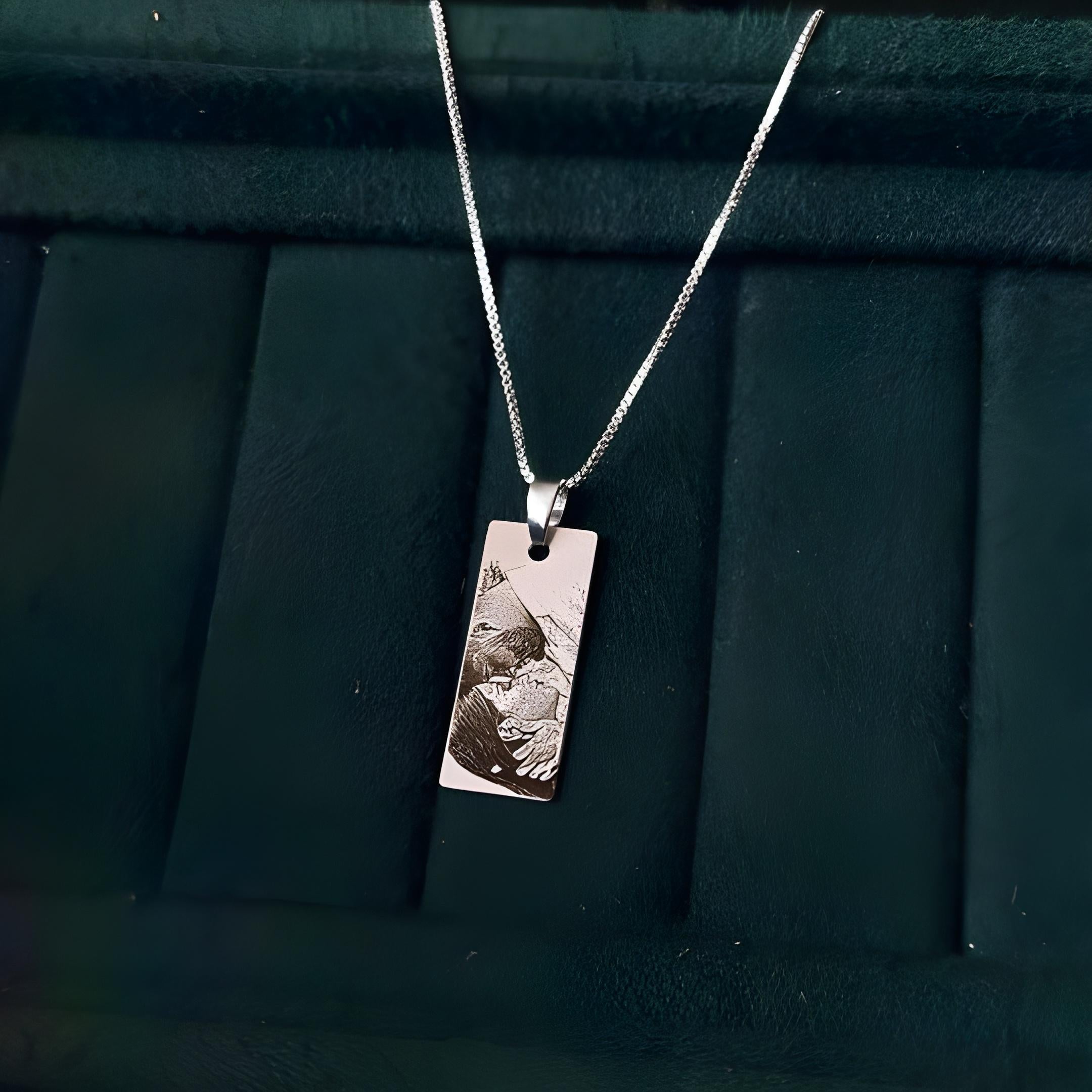 Custom Engraved Eye Pendant Necklace Personalized Jewelry for Women