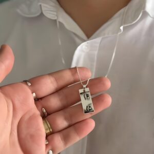 Custom Engraved Eye Pendant Necklace Personalized Jewelry for Women