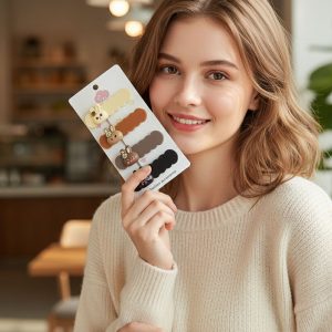 Cute Bunny Cartoon Decorative Hair Clips Set (4 Pc)