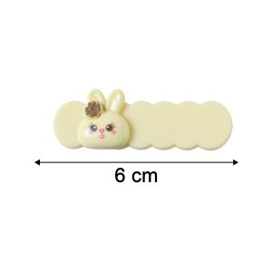 Cute Bunny Cartoon Decorative Hair Clips Set (4 Pc)