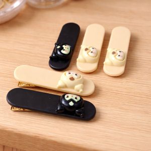 Cute Cartoon Character Hair Clip Set (5 Pc)