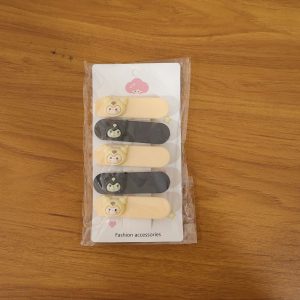 Cute Cartoon Character Hair Clip Set (5 Pc)