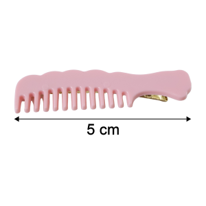 Pastel Comb-Style Hair Clip Set (4 Pc)