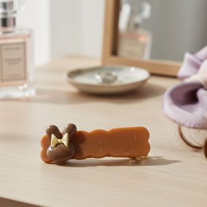 Cute Character Bow Decorative Hair Clip Set (3 Pc)