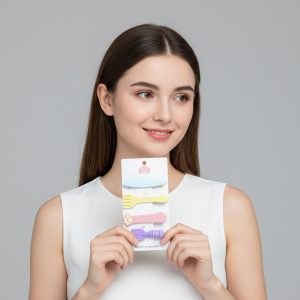 Cute Multi Design Hair Clips (4 Pc)