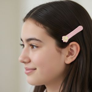 Cute Multi Design Hair Clips (4 Pc)