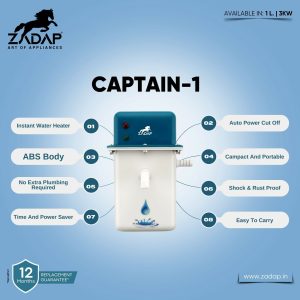 ZADAP Portable 3kW Instant Water Heater