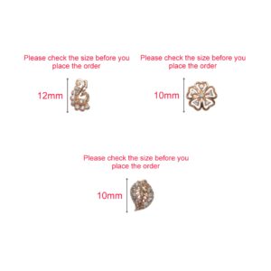 Rose Gold AD Stud Earrings Set | Floral & Peacock Design for women and girls Combo Pack of 3
