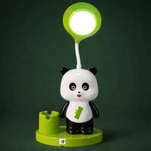 Panda LED Desk Lamp with Pen Holder Kids Study Table Lamp