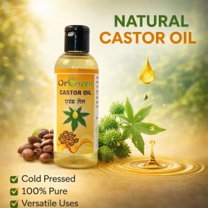 Castor Oil – 100% Pure Cold Pressed Natural Oil for Hair & Skin Care (100 Ml)