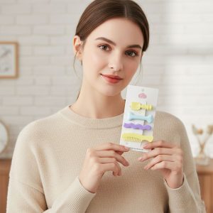 Decorative Alligator Hair Clips Set for Girls & Women – Cute Styling Pins (4 Pc)