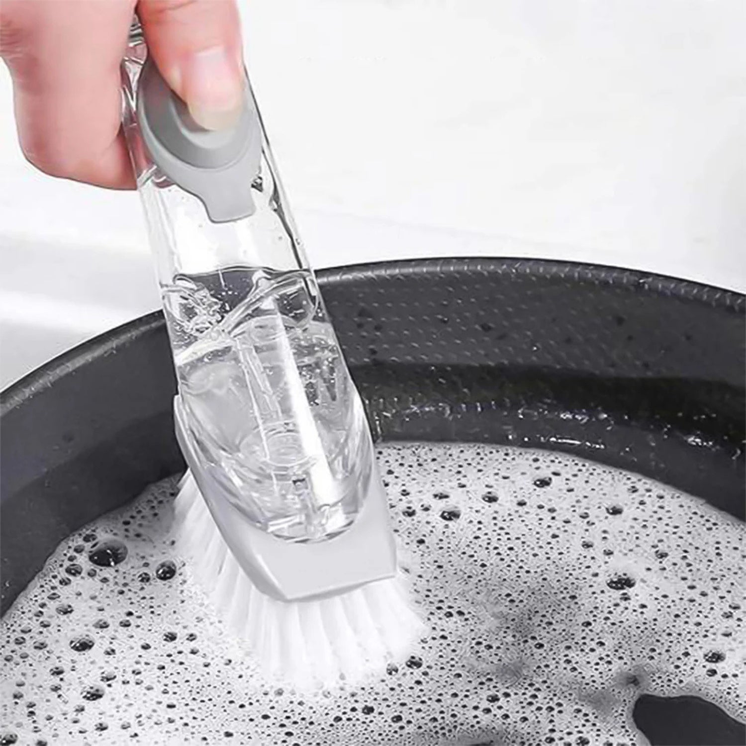 2 in 1 Soap-Dispensing Dish Brush - (Set)