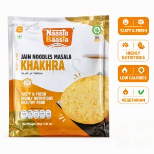 Naasta Baasta Jain Noodles Masala Khakhra - Crispy Ready to Eat Snack (200 Gm)