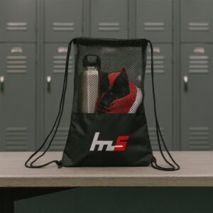 Mesh Drawstring Gym Sack – Breathable Sports Backpack (1 Pc)