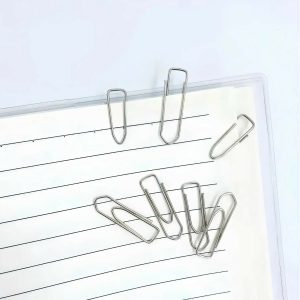 Nickel Plated Paper Clips Strong Metal Wire Clips for Office, School and Home Use (70 Pcs)