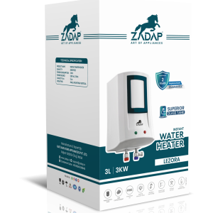 ZADAP 3kW Instant Geyser 4 Way Safety (3L)