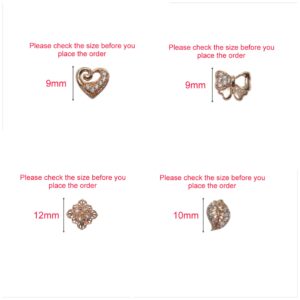 Rose Gold Plated CZ Stud Earrings Combo (4 Pairs) for women and girls