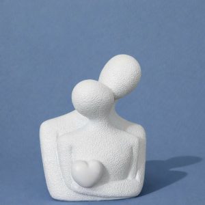 Abstract Couple Showpiece with Heart for Home, Table & Gift Decor