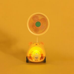 Kids Bear Fan Lamp with Night Light | Cute Table Fan for Study & Bedside