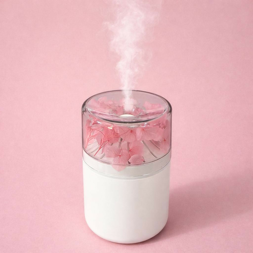 USB Portable Flower Humidifier Diffuser for Desk Home Office (Color may vary) - Image 3