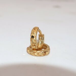 Gold AD Hoop kan ki bali Earrings Traditional & Daily Wear