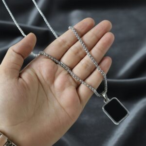 Premium Stainless-Steel Men’s Fashion Pendant Chain (1 Pc)