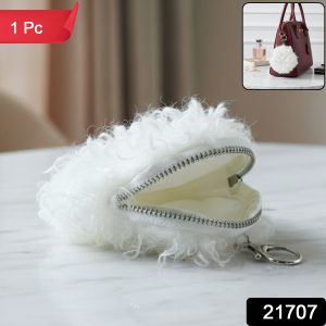 Soft Fluffy Mini Coin Purse (1 Pc)