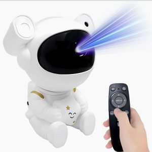 Astronaut Galaxy Star Projector Night Light with Adjustable Head & USB Power