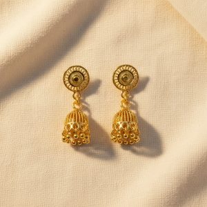 Traditional Gold Plated Jhumka Earrings for Women & Girls Ethnic Festive Jewelry