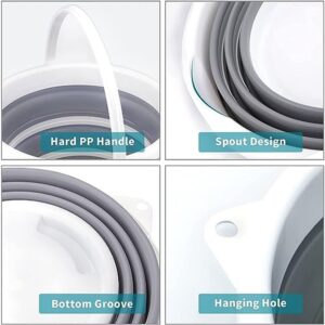 Collapsible Folding Bucket for Cleaning, Car Wash & Travel (1 Pc / 23x16 Cm)